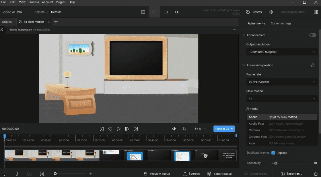 视频修复神器体验：Topaz Video AI v7.0.1 中文版实测分享（附操作图）