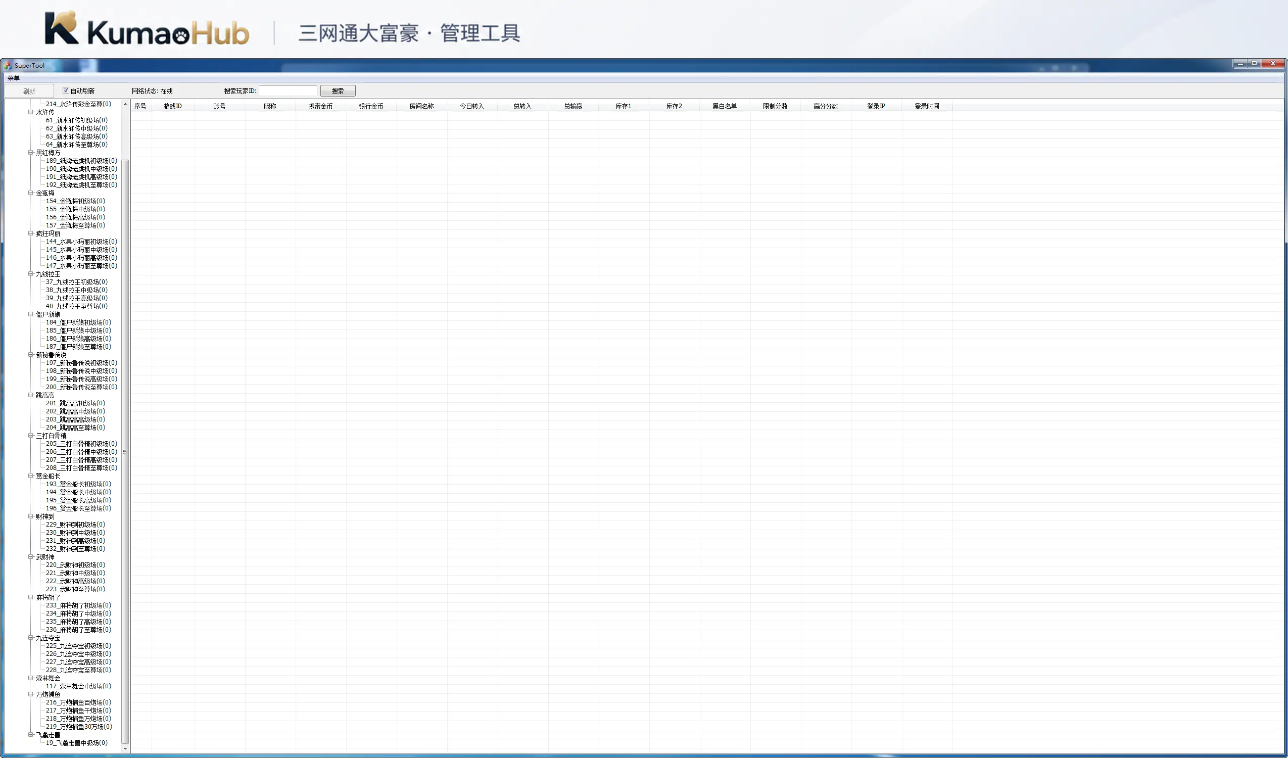 网狐系列三网通大富豪:多端资源、界面焕新与搭建说明